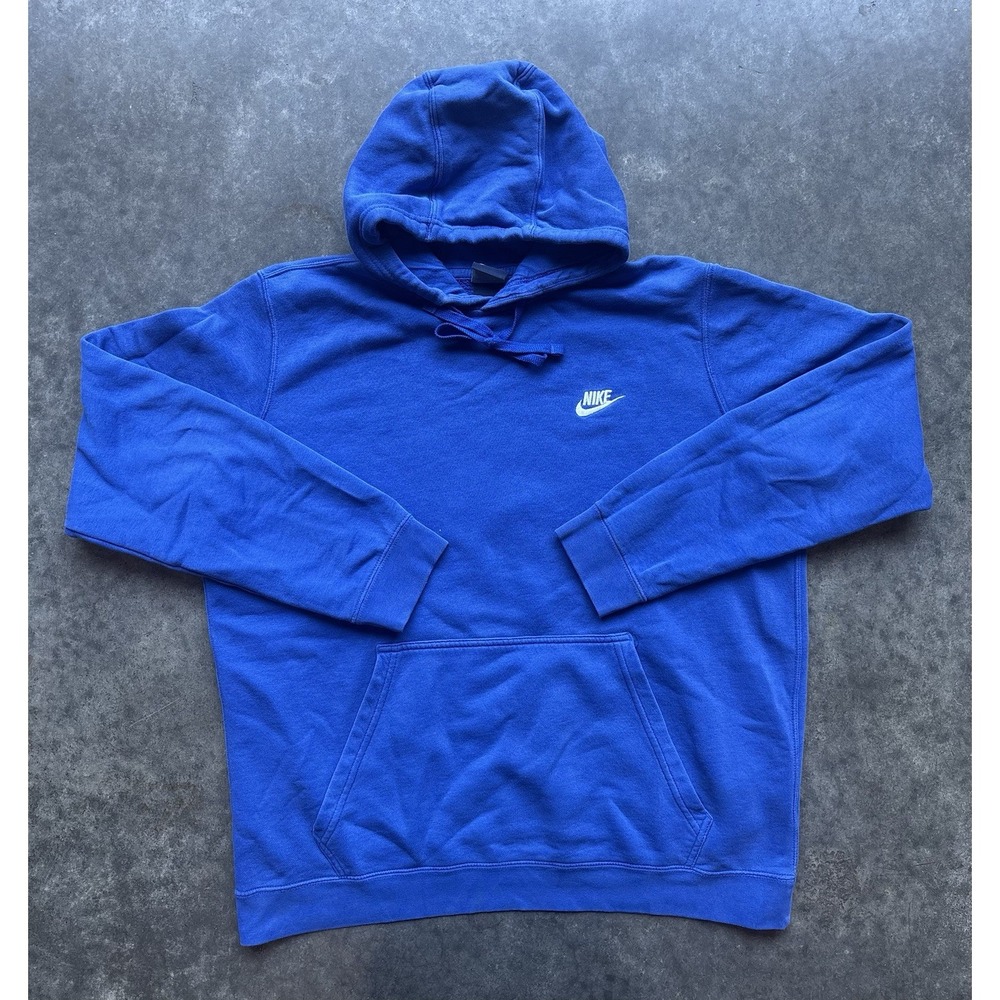 Vintage 80s Nike Blue Tag Hoodie Size Large Pullover Sweatshirt Jacket